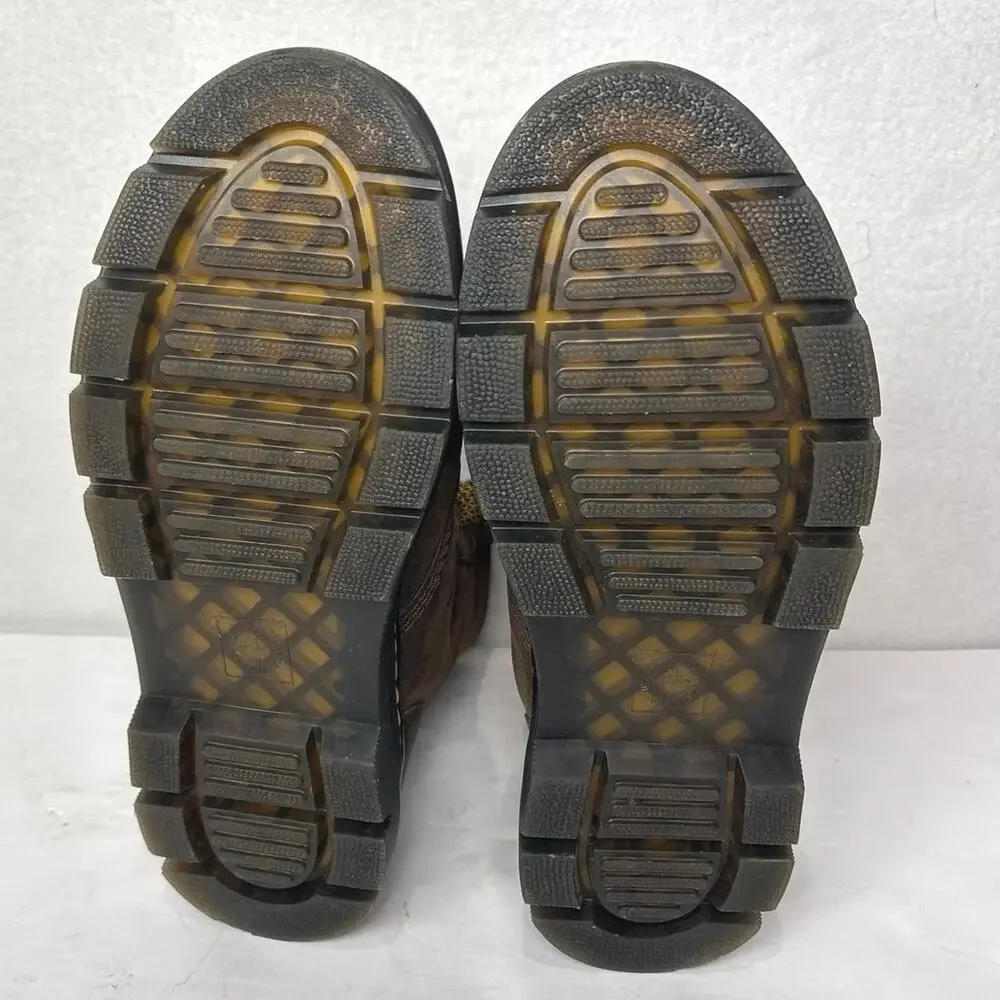 Dr. Martens AW004 AirWair Combs Combat Brown Leather Boots Men's Shoes Size US10